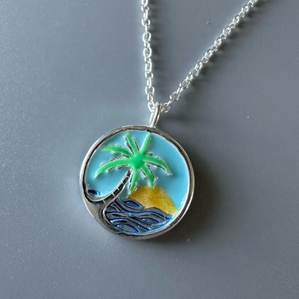 Sterling Silver Coastal Ocean Necklace​